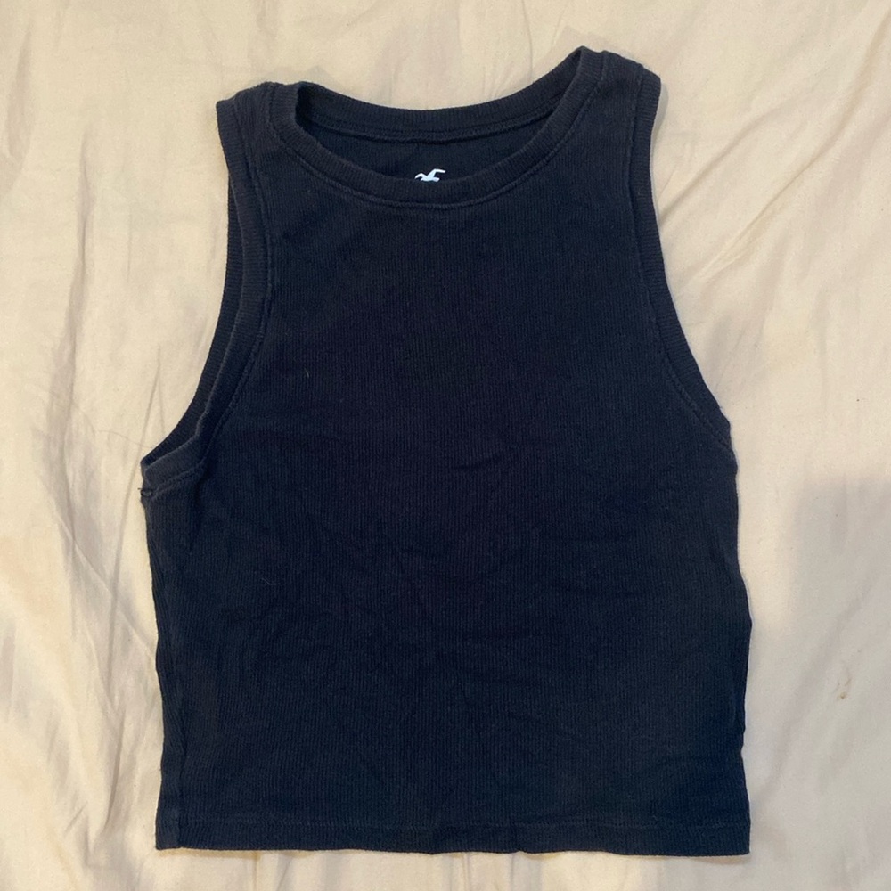 Hollister high neck cropped  tank